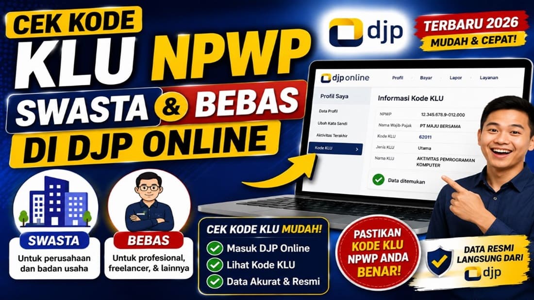 Cek Kode KLU NPWP