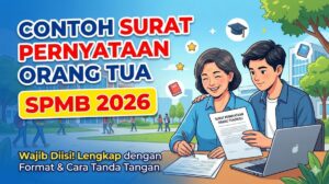Contoh Surat Pernyataan Orang Tua SPMB 2026