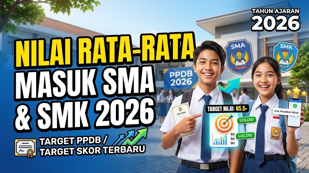 Nilai Rata-Rata Masuk SMA dan SMK 2026
