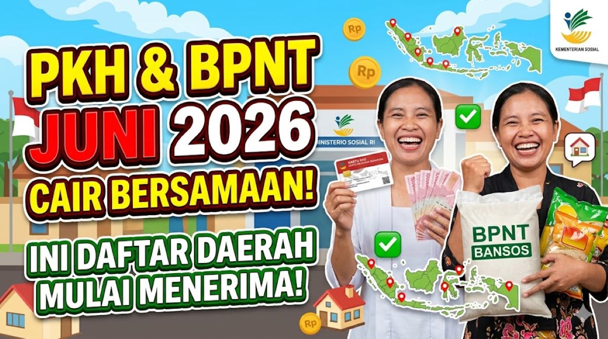 PKH dan BPNT Juni 2026 Cair Bersamaan