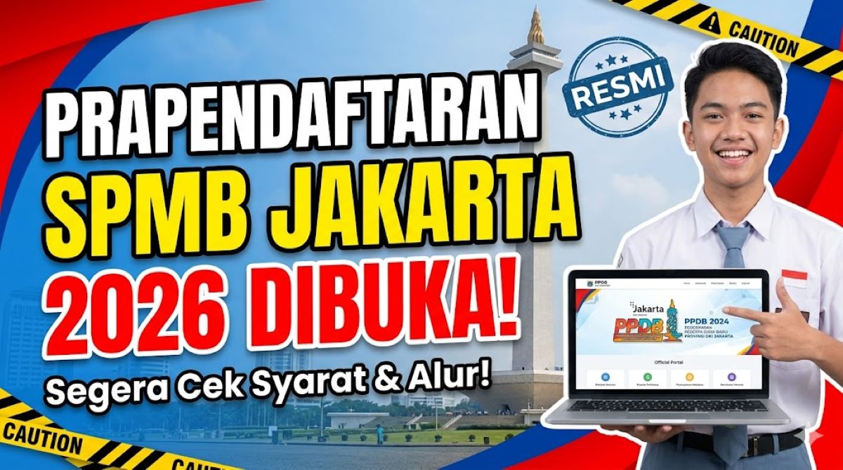 SPMB Jakarta 2026 resmi dibuka