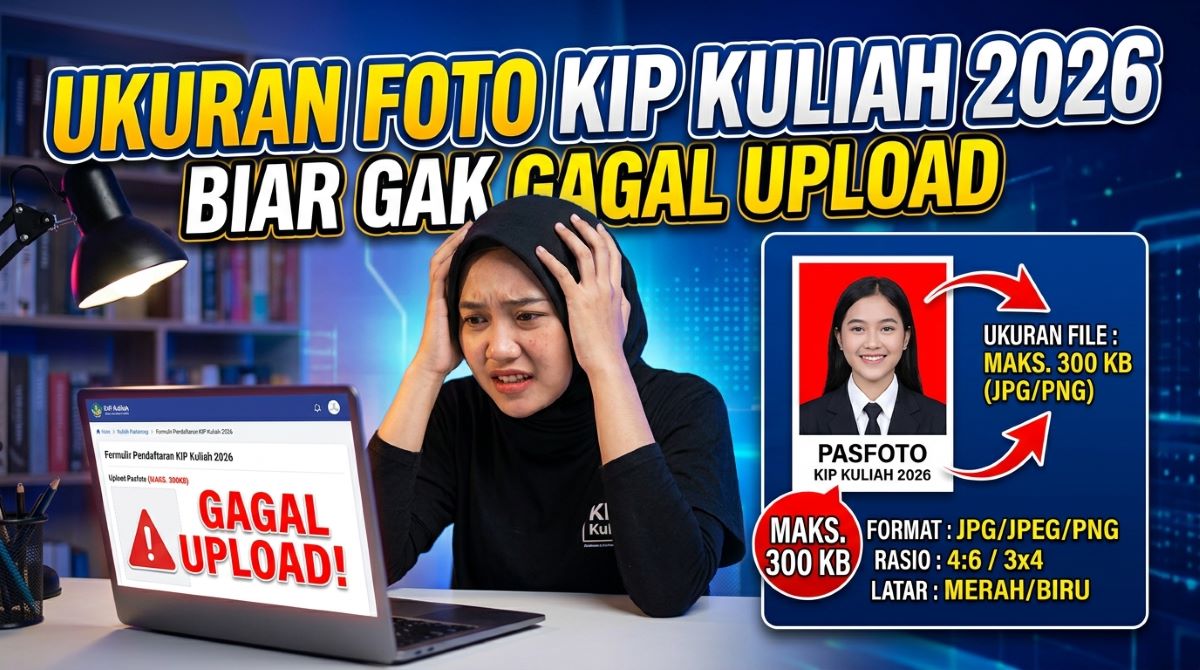 Ukuran File Pas Foto Scan KIP Kuliah SBMPTN 2026, Jangan Sampai Gagal Upload Saat Pendaftaran
